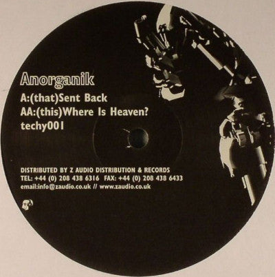 Anorganik : Sent Back / Where Is Heaven? (12", Promo)