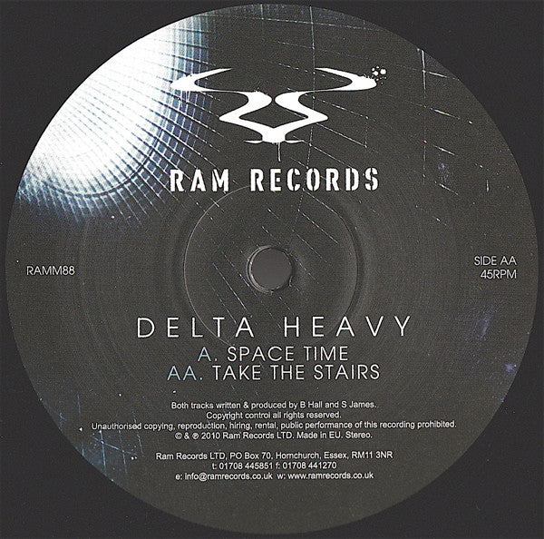 Delta Heavy : Space Time / Take The Stairs (12")