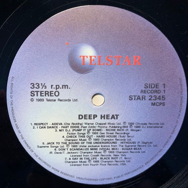 Various : Deep Heat (2xLP, Comp)