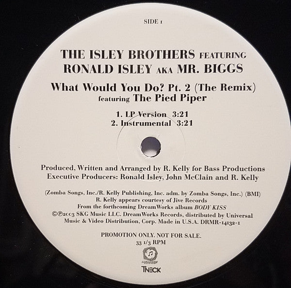 The Isley Brothers Featuring Ronald Isley AKA Mr. Biggs (6) : What Would You Do? Pt. 2 (The Remix) (12", Promo)