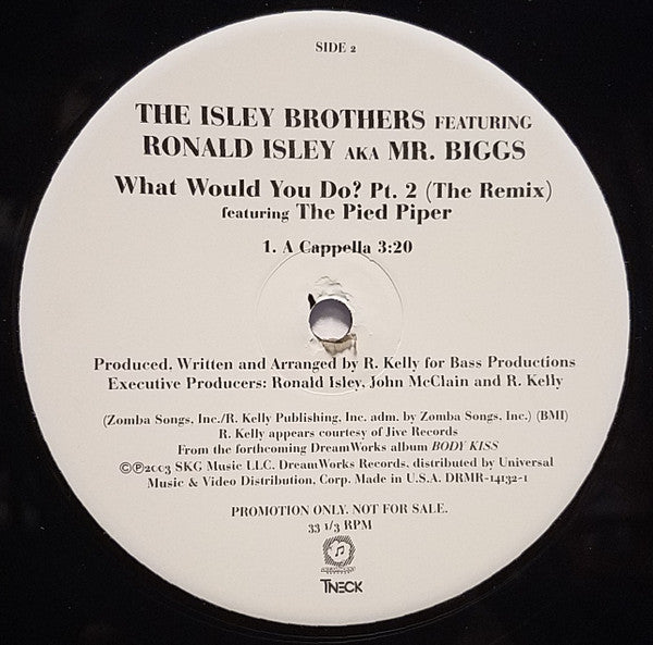 The Isley Brothers Featuring Ronald Isley AKA Mr. Biggs (6) : What Would You Do? Pt. 2 (The Remix) (12", Promo)