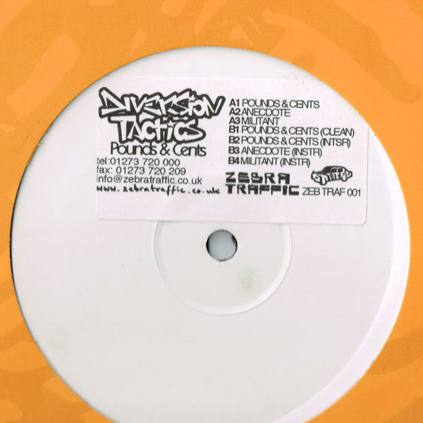 Diversion Tactics : Dollars And Pence EP (12", EP, Promo, W/Lbl)