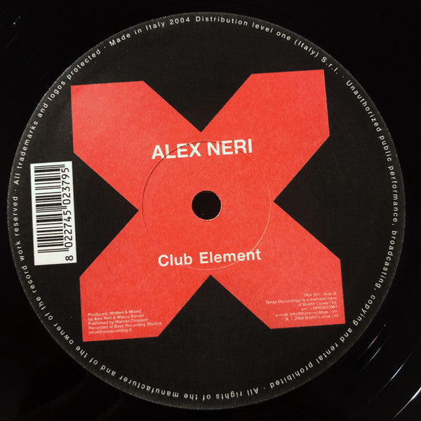 Alex Neri : Housetrack / Club Element (12")