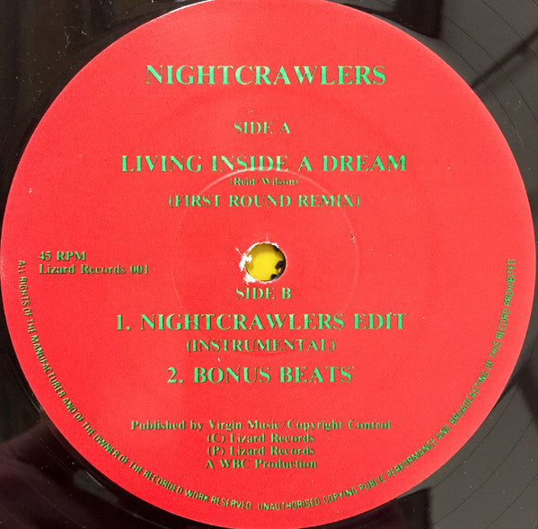 Nightcrawlers : Living Inside A Dream (12", Single)