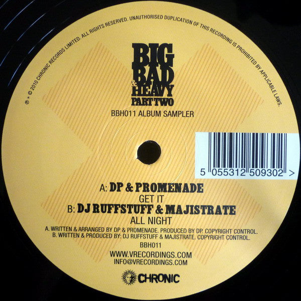 DJ DP & Promenade / Ruffstuff & Majistrate : Big Bad Heavy Part Two Album Sampler (12", Smplr)
