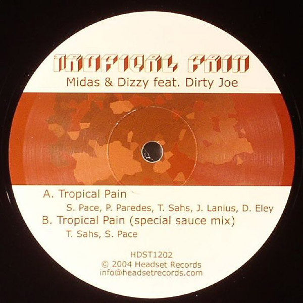 Midas (2) & Dizzy Feat. Dirty Joe : Tropical Pain (12")