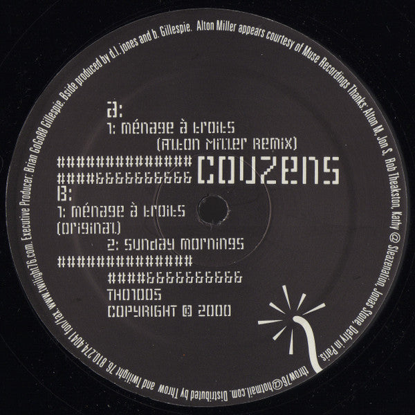 Couzens : Ménage À Troits (12")