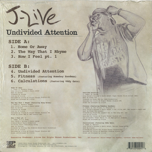 J-Live : Undivided Attention EP (12", EP)