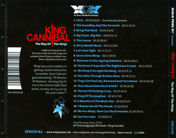 King Cannibal : The Way Of The Ninja (CD, Mixed)