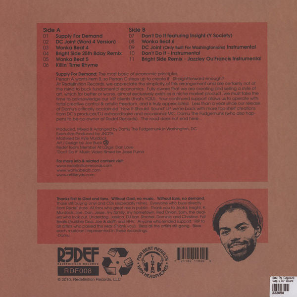 Damu The Fudgemunk : Supply For Demand (LP)