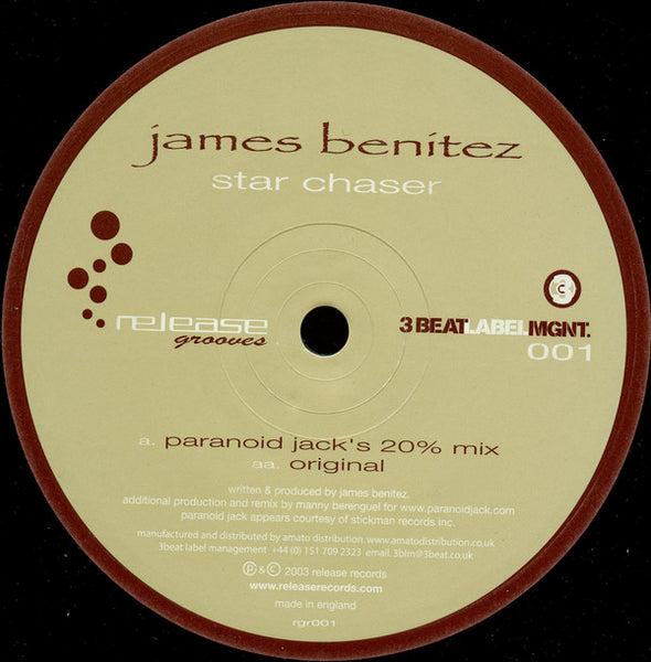 James Benitez : Star Chaser (12")