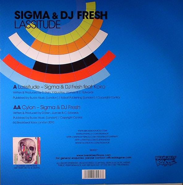 Sigma (8) & Fresh : Lassitude / Cylon (12")