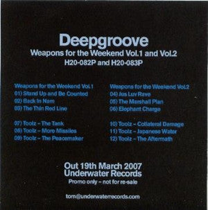 Deepgroove : Weapons For The Weekend Vol.1 And Vol.2 (CDr, Promo)