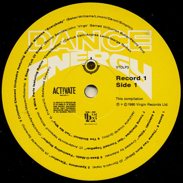 Various : Dance Energy (2xLP, Comp)