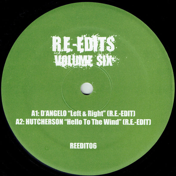 Various : Re-Edits Volume Six (12", Unofficial)