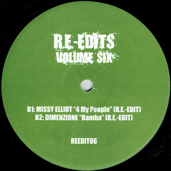 Various : Re-Edits Volume Six (12", Unofficial)