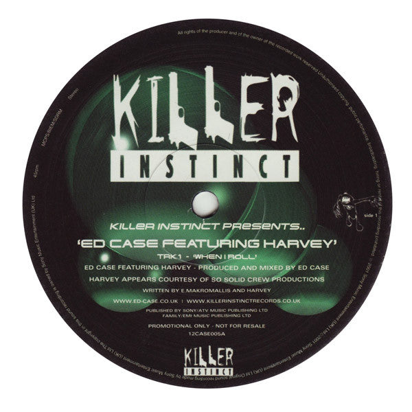 Ed Case : When I Roll (12")
