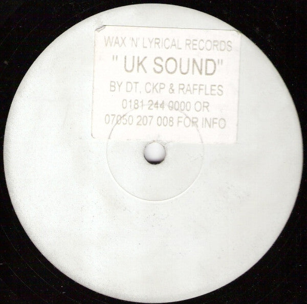 CKP, MC DT & Raffles : UK Sound (12", S/Sided, W/Lbl, Sti)