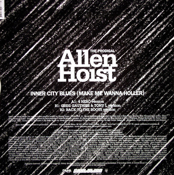 Allen Hoist : Inner City Blues (Makes Me Wanna Holler) (12")