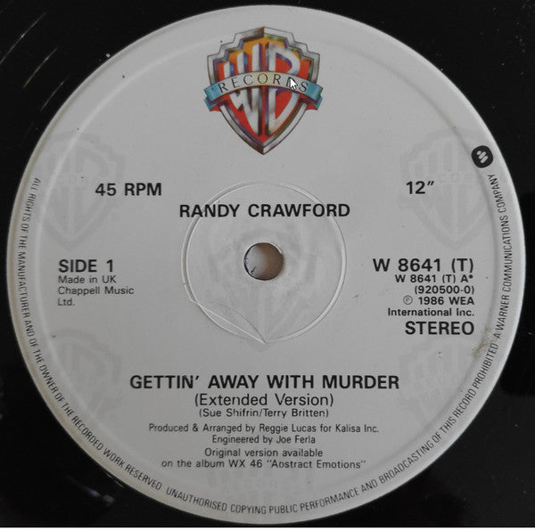 Randy Crawford : Gettin' Away With Murder (12")