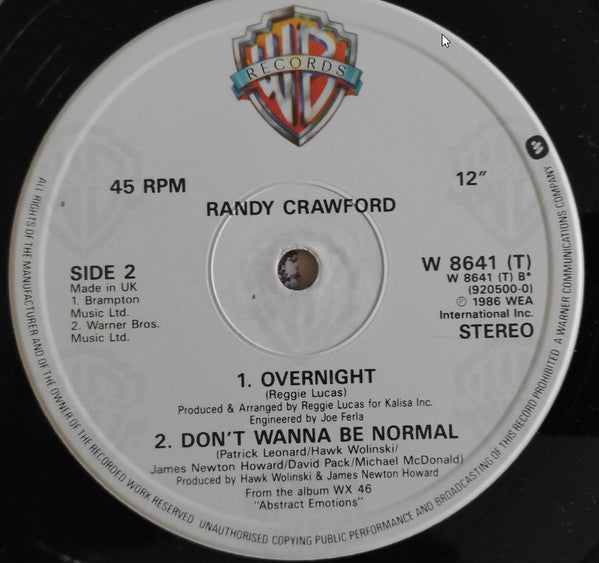 Randy Crawford : Gettin' Away With Murder (12")