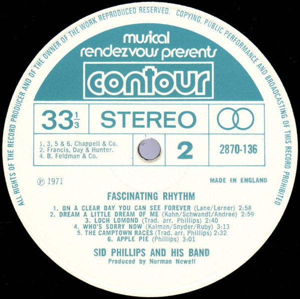 Sid Phillips Band : Fascinating Rhythm (LP)