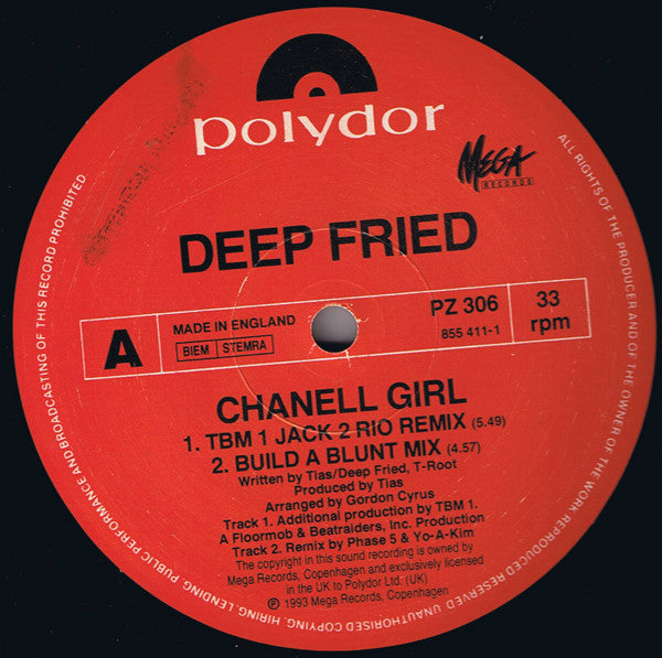 Deep Fried Feat. T Root : Chanell Girl (12")
