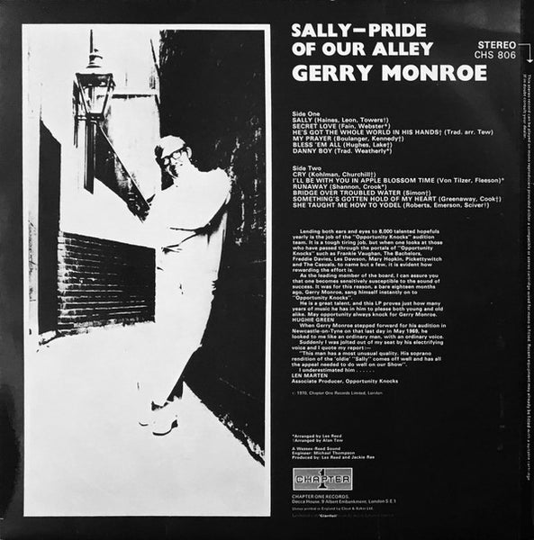 Gerry Monroe : Sally - Pride Of Our Alley (LP, Album)
