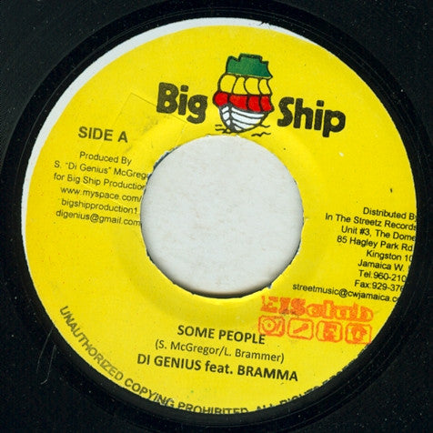 Stephen "The Genius" McGregor & Bramma : Some People (7")