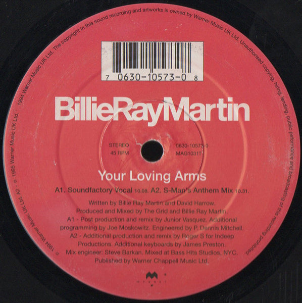 Billie Ray Martin : Your Loving Arms (12")