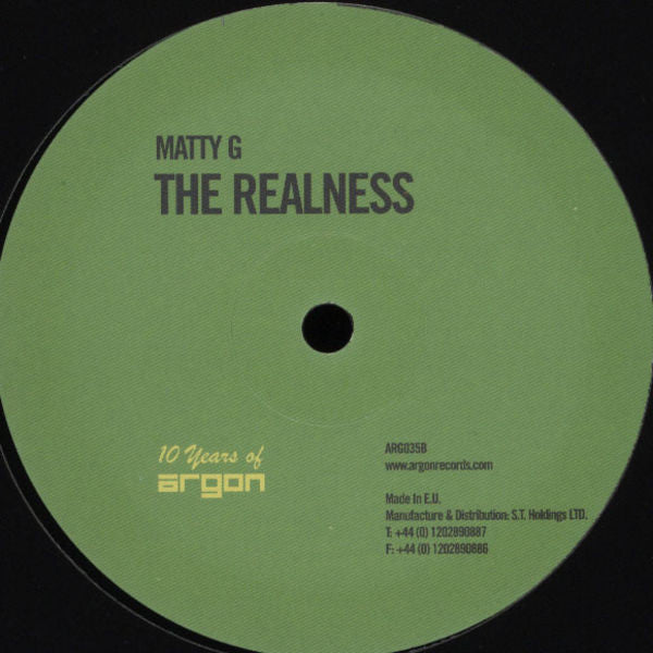 Matty G : Watching You / The Realness (12")
