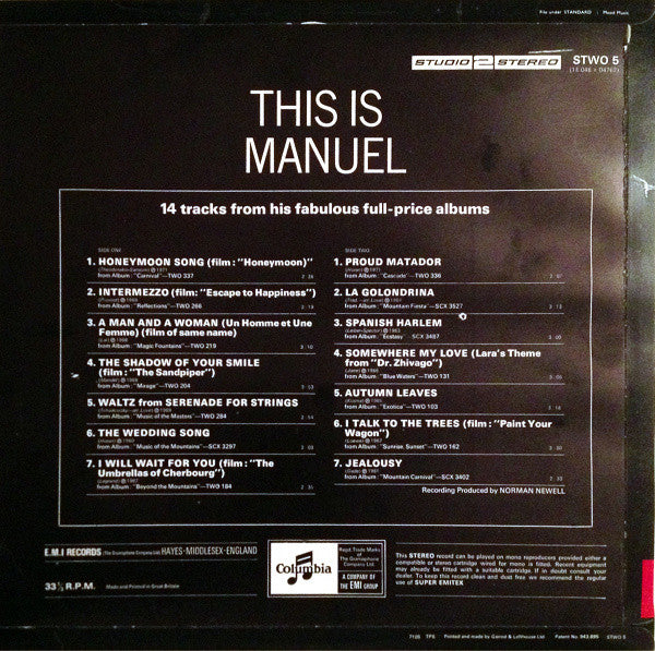 Manuel And His Music Of The Mountains : This Is Manuel (LP, Comp)
