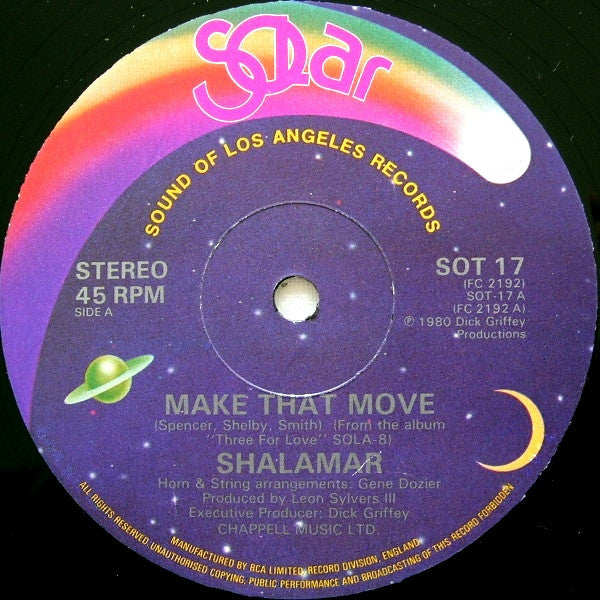 Shalamar : Make That Move (12")
