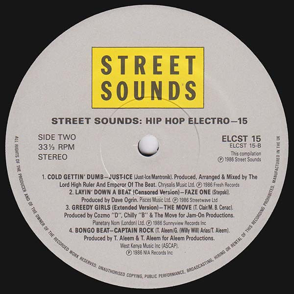 Various : Street Sounds Hip Hop Electro 15 (LP, Comp, Mixed + 7")