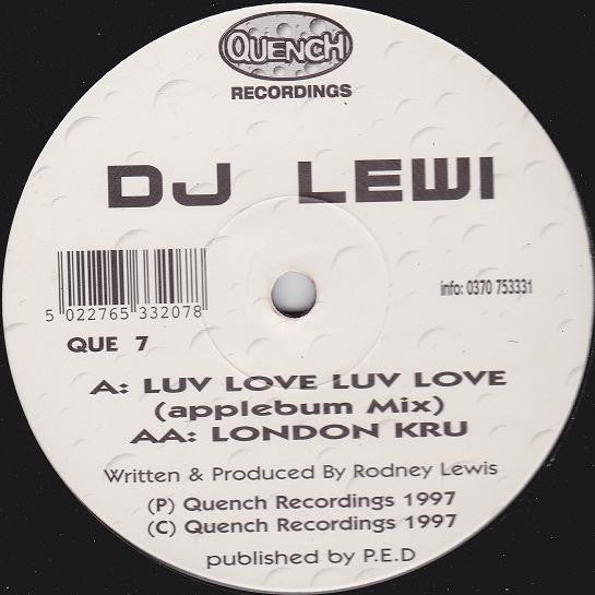 DJ Lewi : Luv Love Luv Love / London Kru (12")