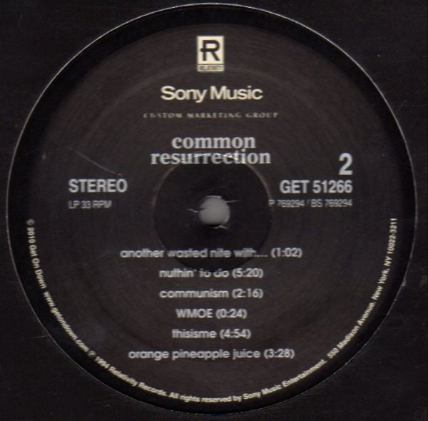 Common : Resurrection (2xLP, Album, RE, RM)