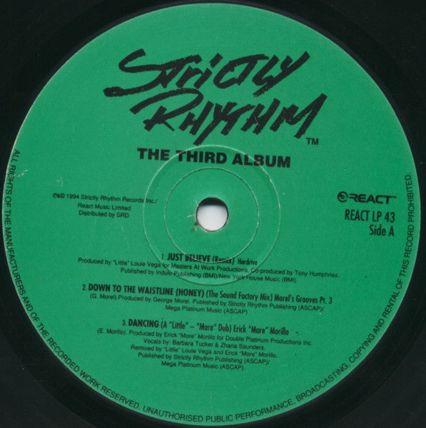 Various : Strictly Rhythm: The Third Album (2xLP, Comp)