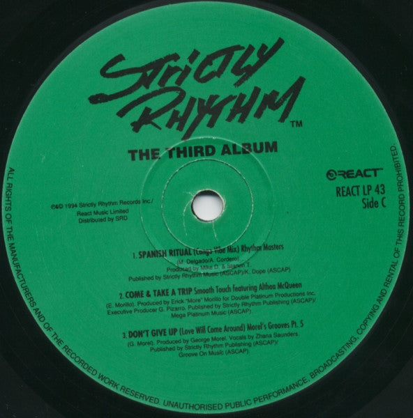 Various : Strictly Rhythm: The Third Album (2xLP, Comp)