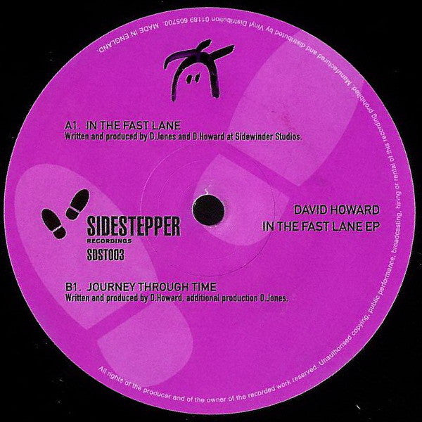 David Howard : In The Fast Lane EP (12")