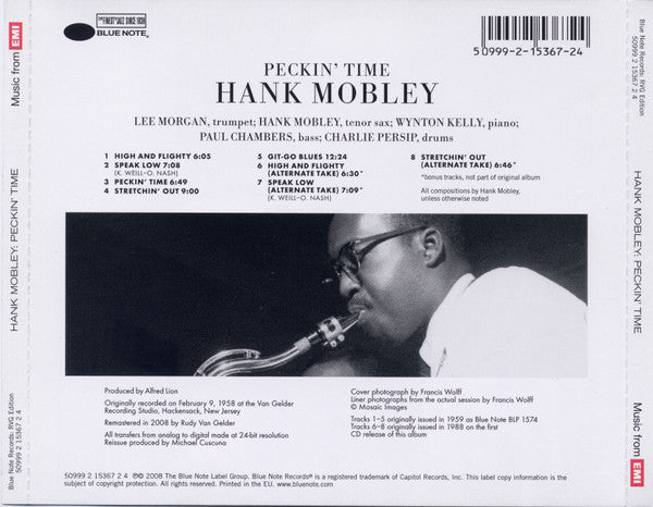 Hank Mobley - Lee Morgan : Peckin' Time (CD, Album, RE, RM)