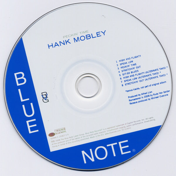 Hank Mobley - Lee Morgan : Peckin' Time (CD, Album, RE, RM)