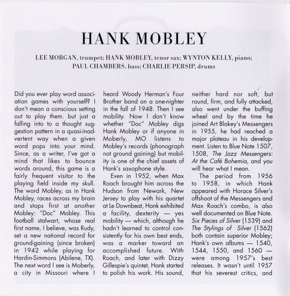 Hank Mobley - Lee Morgan : Peckin' Time (CD, Album, RE, RM)