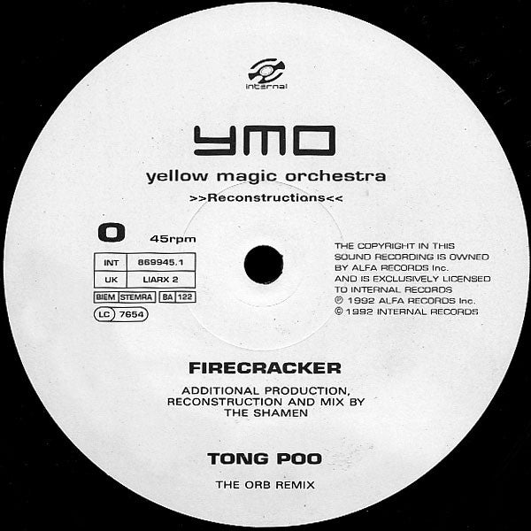 Yellow Magic Orchestra : Reconstructions (12", Single)