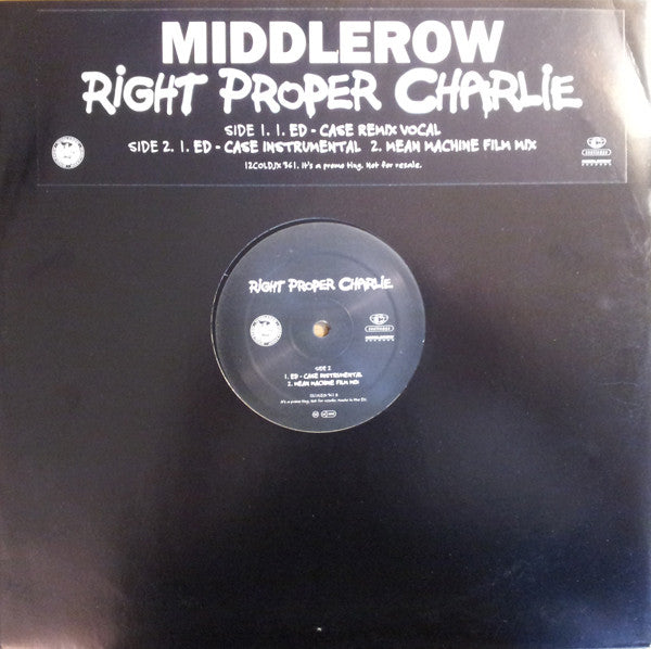 Middlerow : Right Proper Charlie (12", Promo)
