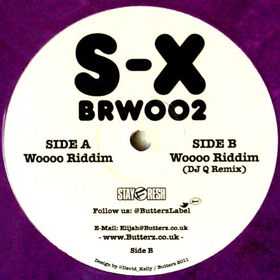 S-X : Woooo Riddim (10", Ltd, Pur)