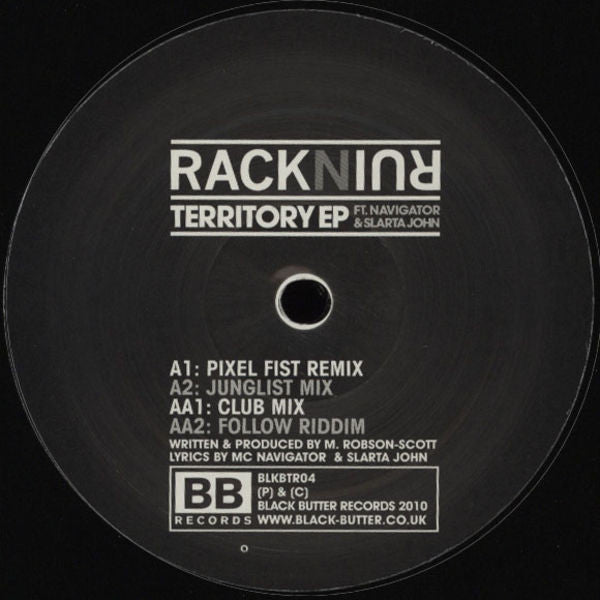 rackNruin Ft. Navigator & Slarta John : Territory EP (12", EP)