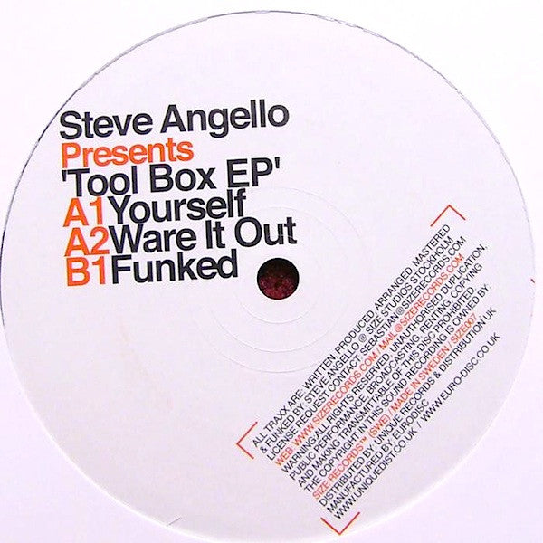 Steve Angello : Tool Box EP (12", EP)