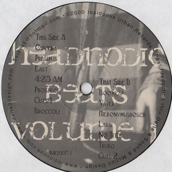 Headnodic : Headnodic Beats Vol. 1 (LP)