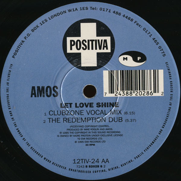 Amos : Let Love Shine (12")