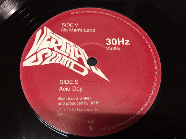 30Hz : No Man's Land / Acid Day (12")